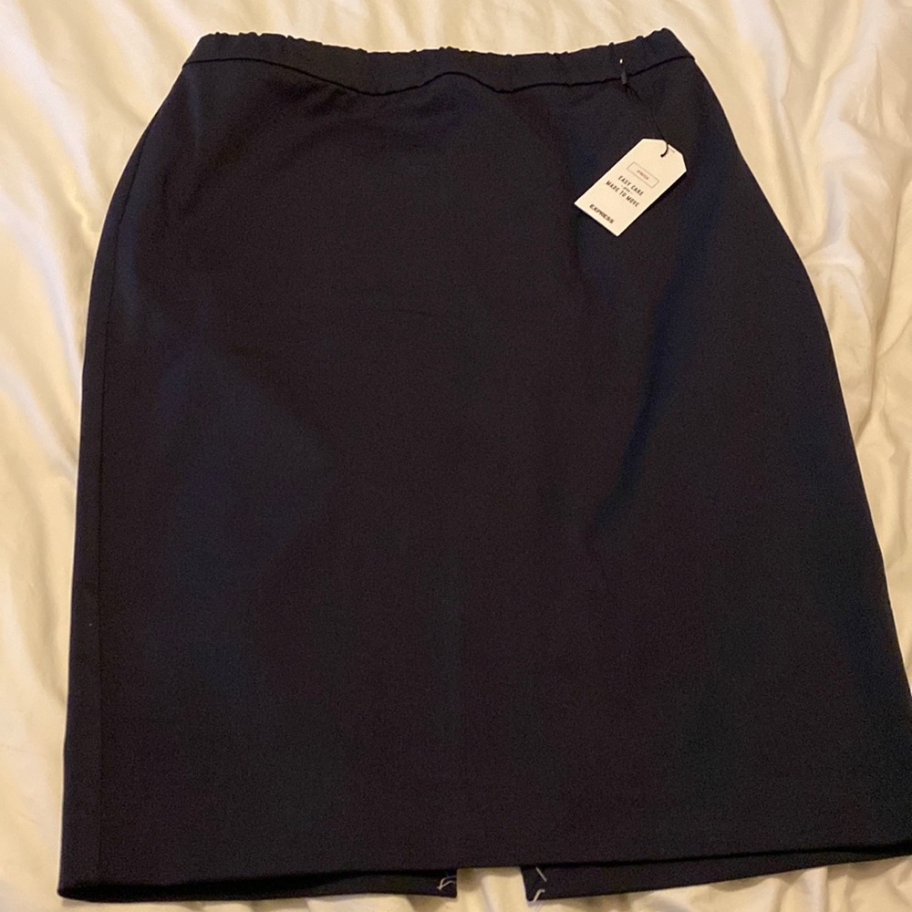 Express navy blue pencil skirt